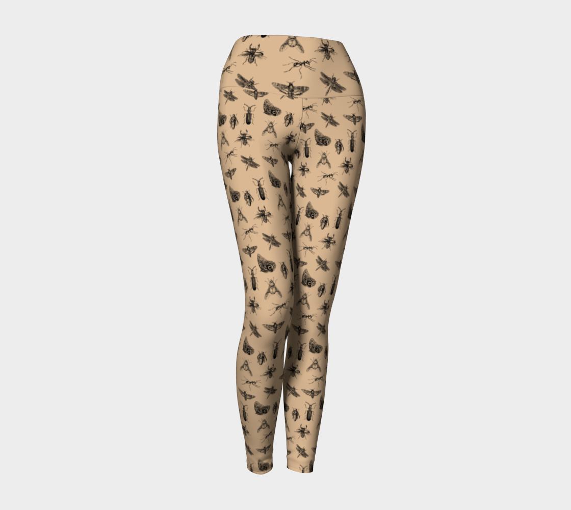 Patterned Tights - Beige/leopard print - Ladies